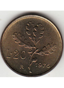 1976 Lire 20 Conservazione Fior di Conio Italia